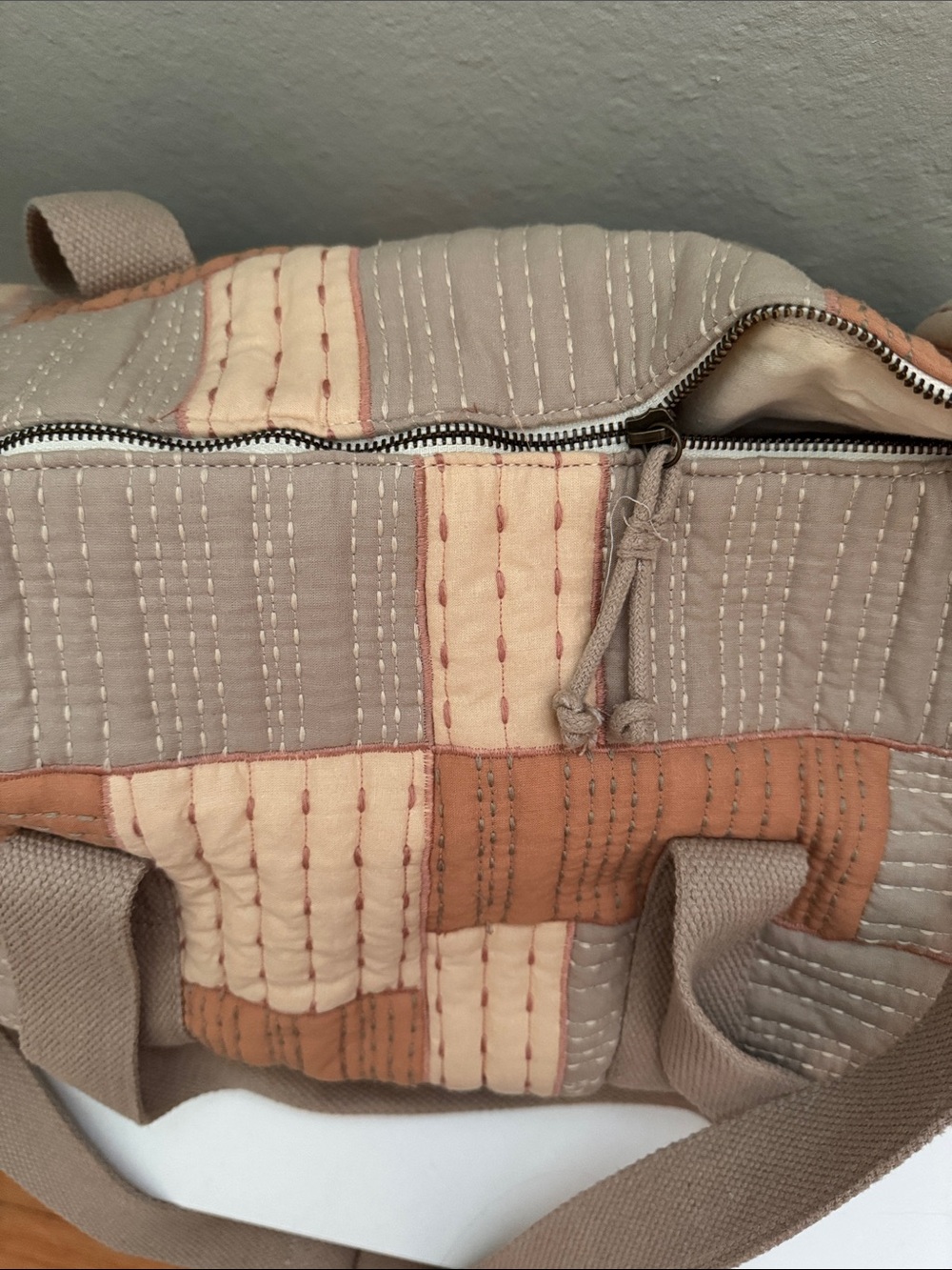 patchwork duffle bag - Picture 2 of 6